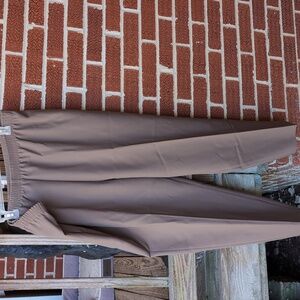 EHL Vintage 90s Tan Dress Trousers Women's 20W Petite Made In Canada Pleats